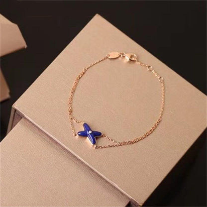 [Angela Jewellery]Hollow Design Four-Leaf Clover Flower Shape Ring
