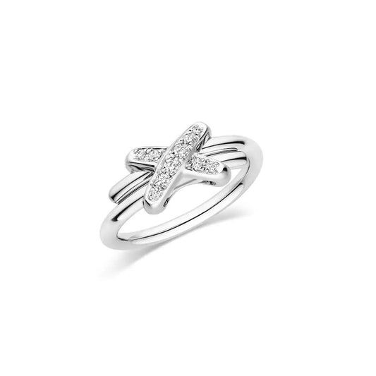 [Angela Jewellery]JEUX DE SILVER DIAMOND RING