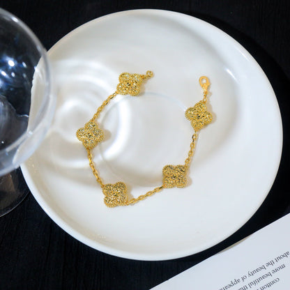 [Angela Jewellery]CLOVER 5 MOTIFS BRONZING BRACELET