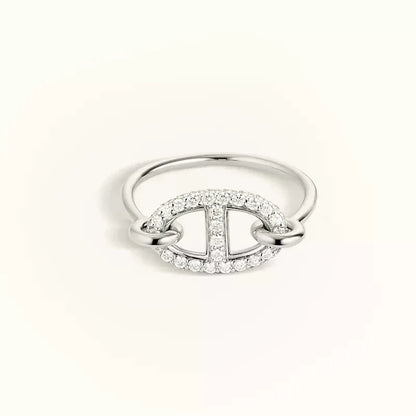 [Angela Jewellery]RONDE SMALL SILVER DIAMOND RING