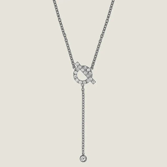 [Angela Jewellery]FINESSE SILVER DIAMOND NECKLACE