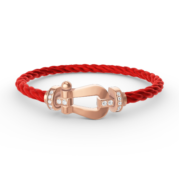 [Angela Jewellery]FORCE LARGE HORSESHOE HALF DIAMOND BRACELET ROSE GOLD