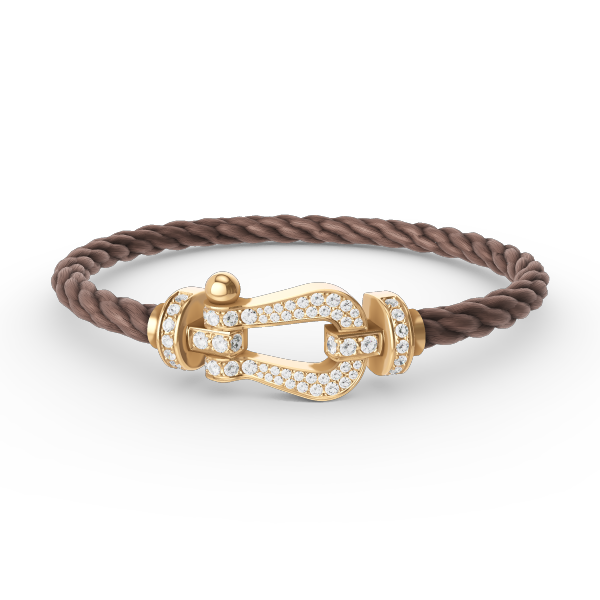 [Angela Jewellery]FORCE LARGE HORSESHOE FULL DIAMOND BRACELET GOLD