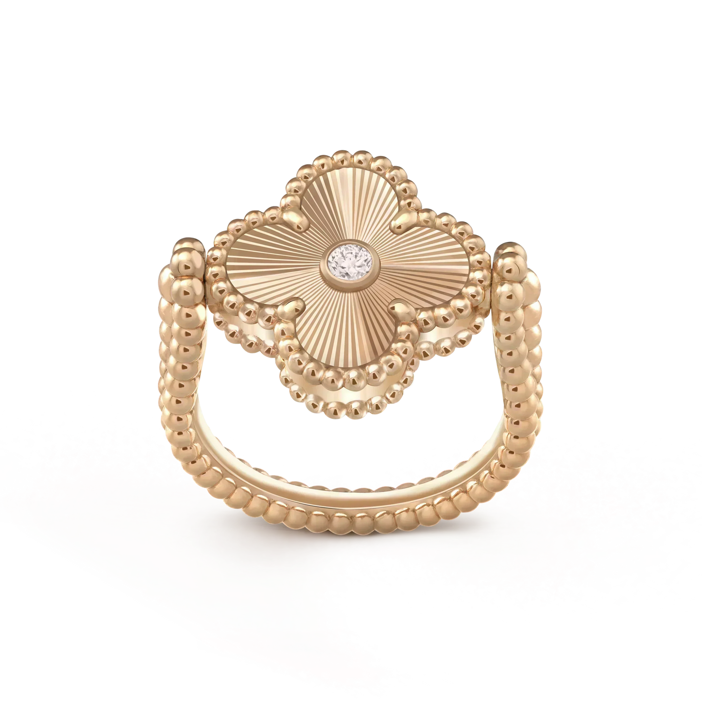 [Angela Jewellery]CLOVER RIVERSIBLE ROSE GOLD RING