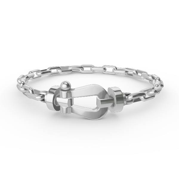 [Angela Jewellery]FORCE LARGE HORSESHOE CLASP  METAL BRACELET