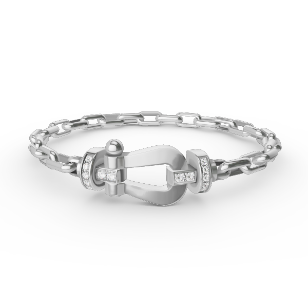 [Angela Jewellery]FORCE LARGE HORSESHOE CLASP  METAL BRACELET