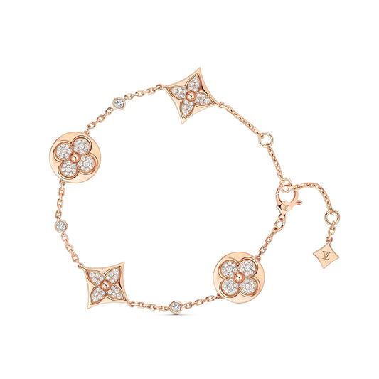 [Angela Jewellery]STAR AND SUN 4 MOTIFS GOLD DIAMONDS BRACELET