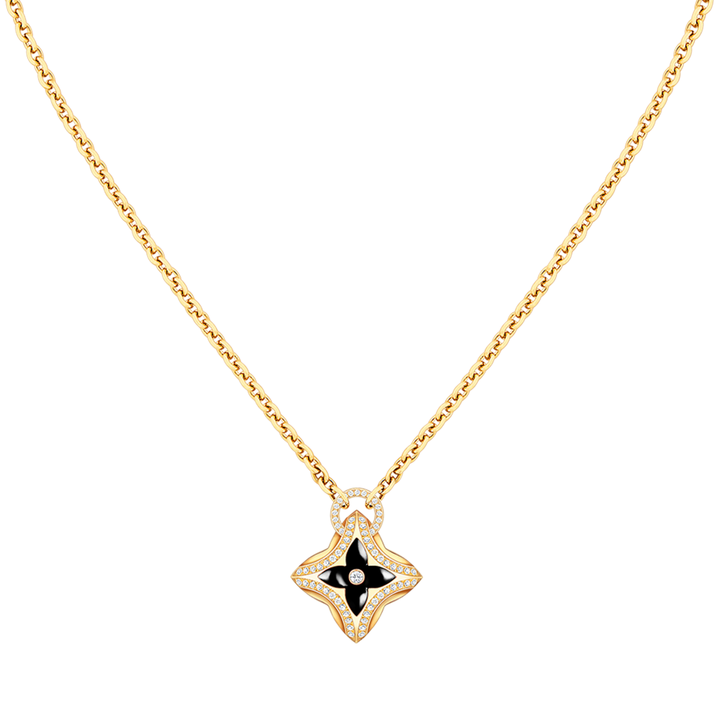 [Angela Jewellery]STAR PEDANT PINK GOLD DIAMOND NECKLACE