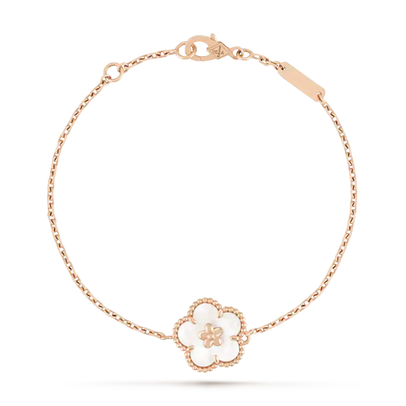 [Angela Jewellery]LUCKY WHITE MOP PLUM BLOSSOM  BRACELET