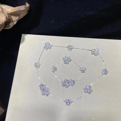 [Angela Jewellery]FRIVOLE SILVER 5 FLOWERS BRACELET