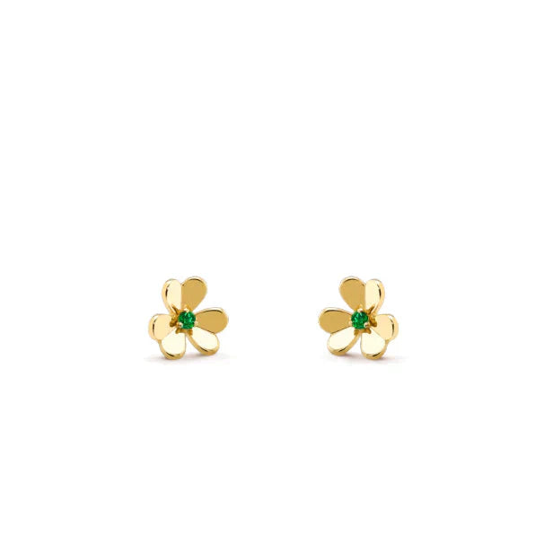 [Angela Jewellery]FRIVOLE  FLOWER MALACHITE EARRINGS
