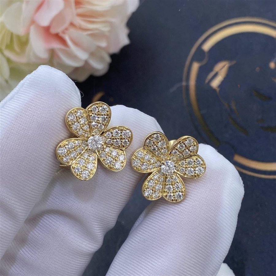 [Angela Jewellery]FRIVOLE GOLD FLOWER DIAMOND EARRINGS