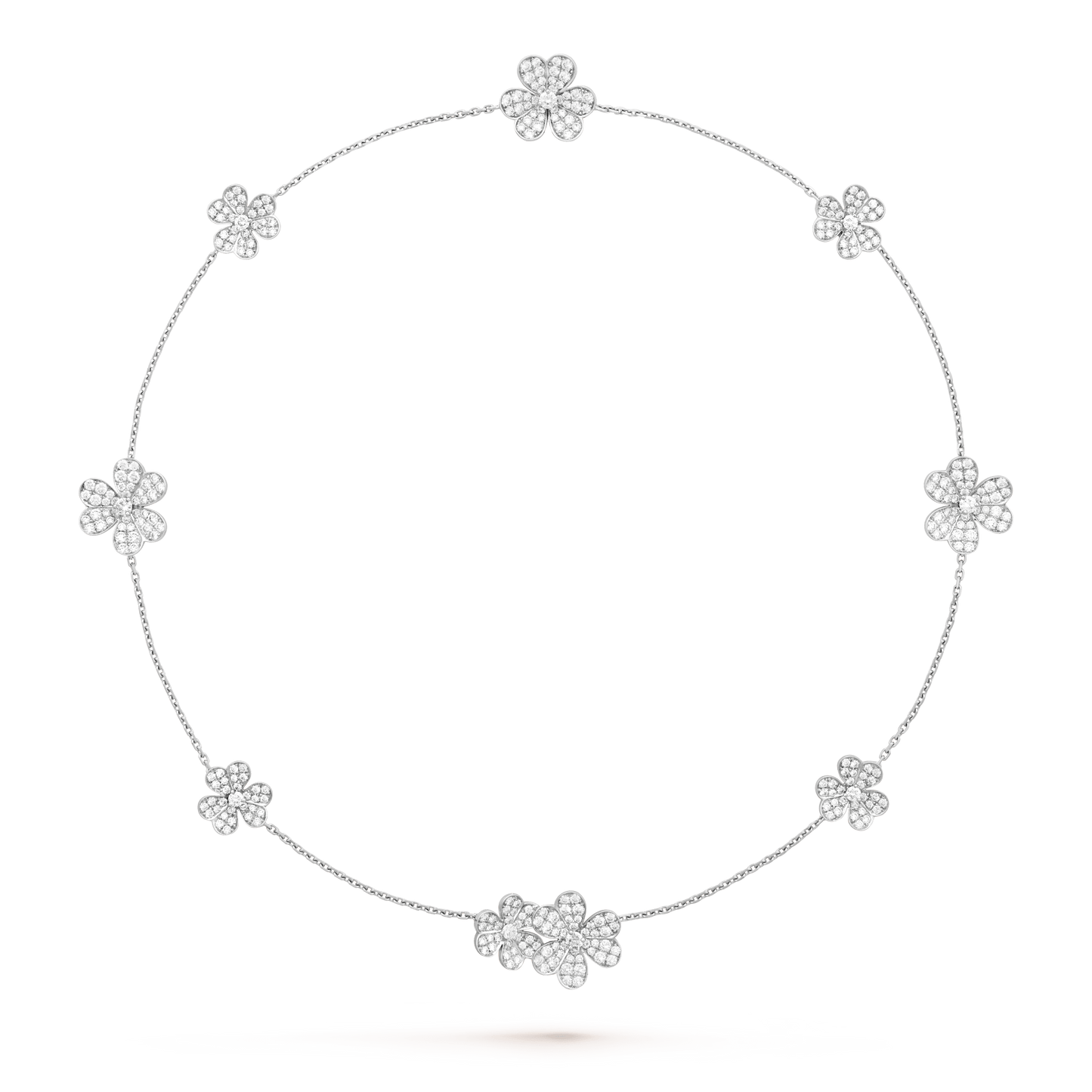 [Angela Jewellery]FRIVOLE SILVER 9 FLOWERS NECKLACE