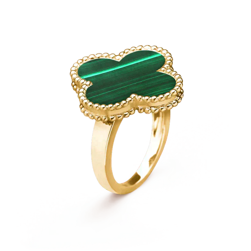 [Angela Jewellery]CLOVER MALACHITE RING
