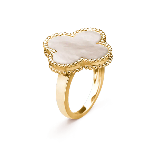 [Angela Jewellery]CLOVER WHITE MOP RING