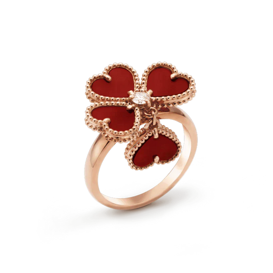 [Angela Jewellery]SWEET CLOVER CARNELIAN RING