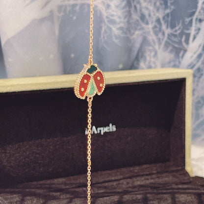 [Angela Jewellery]LUCKY SPRING 1 MOTIF PINK GOLD BRACELET