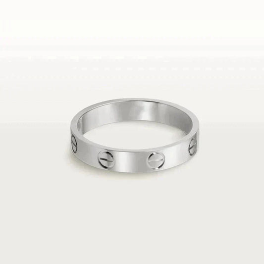 [Angela Jewellery]LOVE RING 4MM 1 DIAMOND SILVER